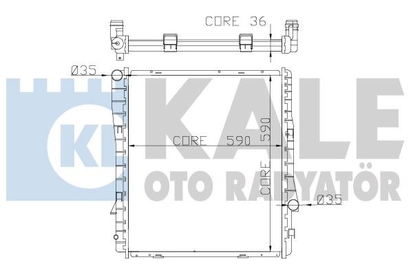 KALE OTO RADYATÖR Радиатор, охлаждение двигателя 354200